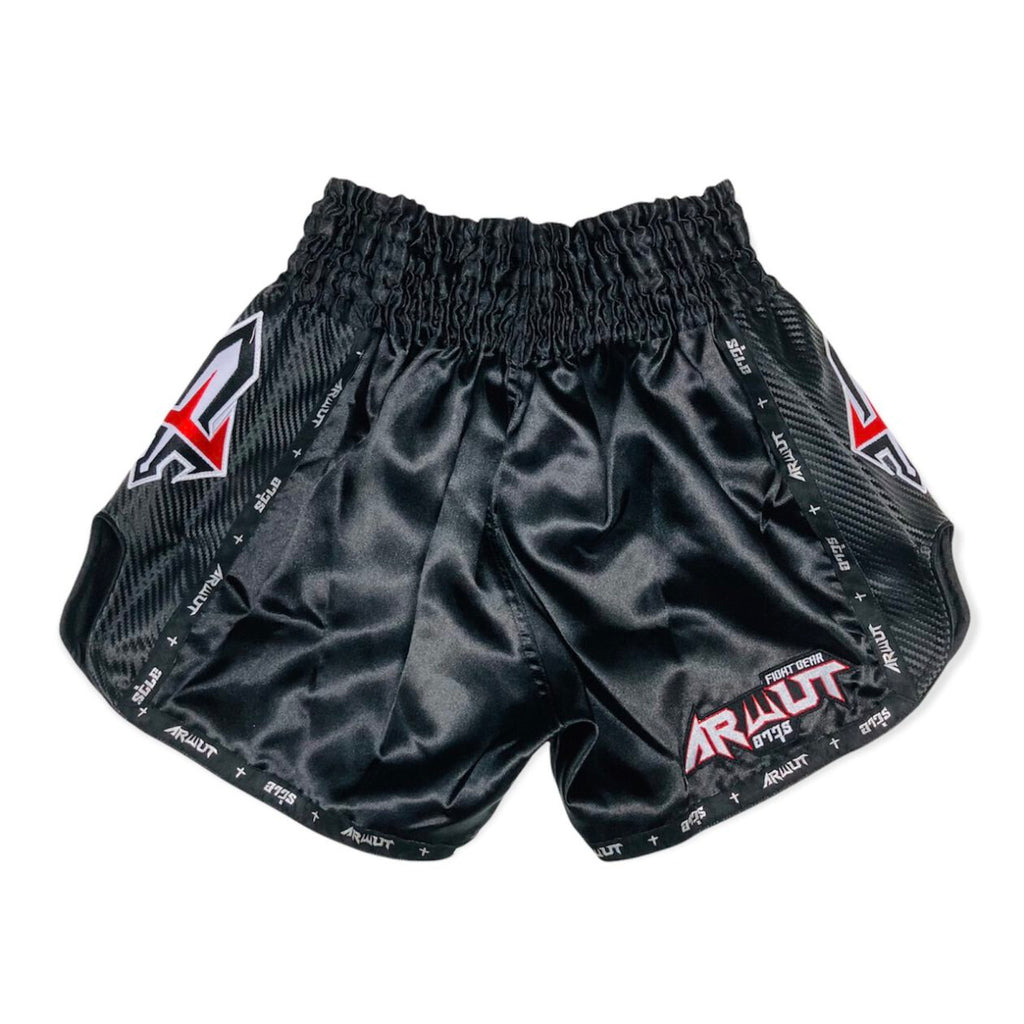 Arwut BS3 boxing shorts, kleur Zwart, achterkant