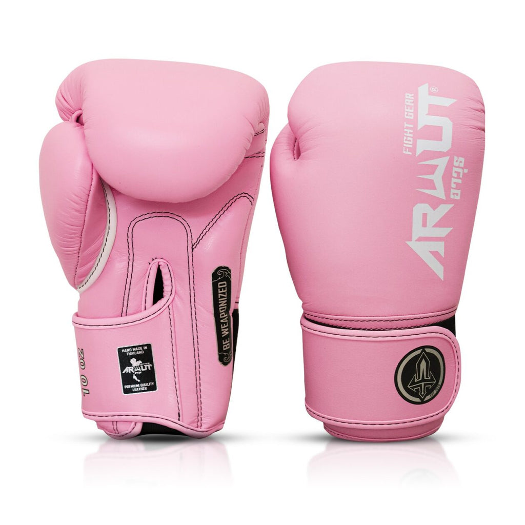Arwut BG5 bokshandschoenen The Ascent, kleur Roze, voor- en achterkant