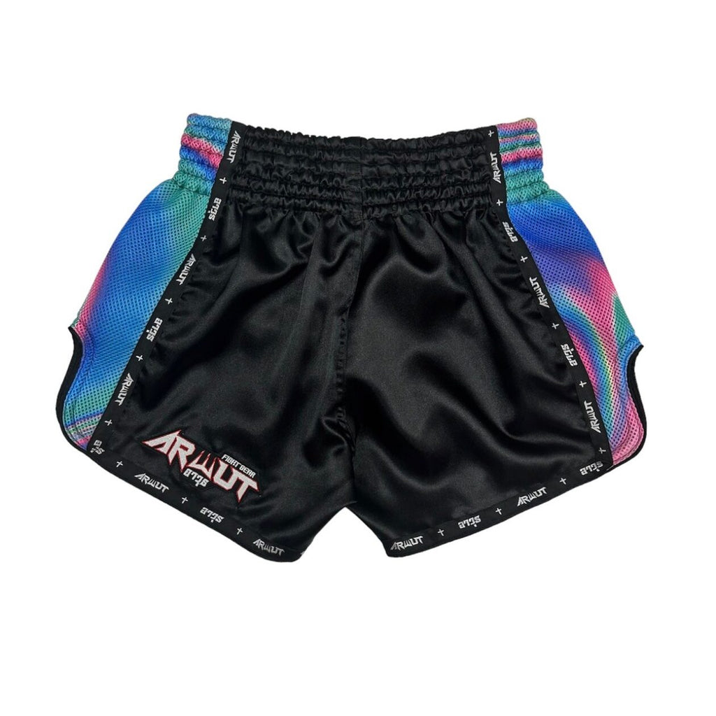 Arwut BS2 boxing shorts, kleur Blauw, achterkant