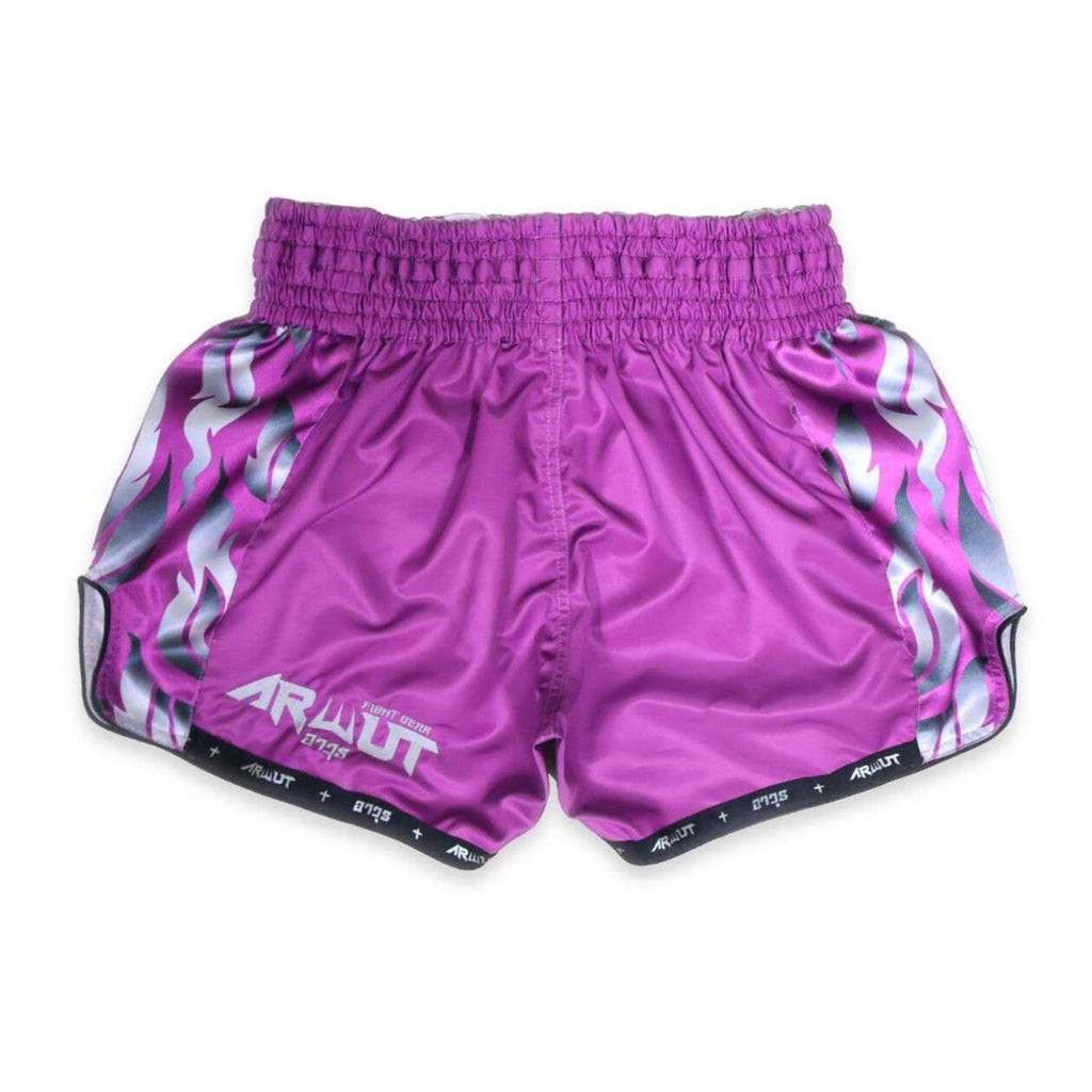 Arwut BS3 boxing shorts The Ascent, kleur Paars, achterkant