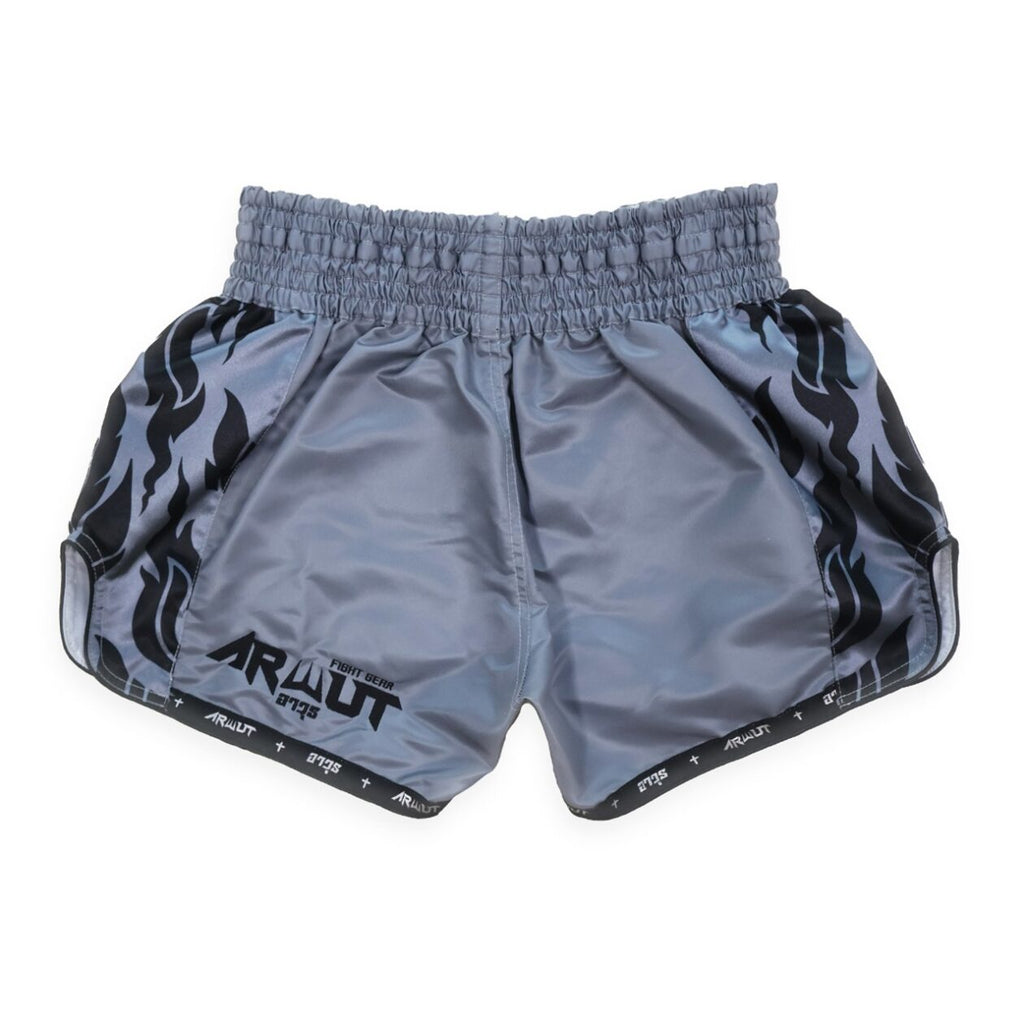 Arwut BS3 boxing shorts The Ascent, kleur Grijs, achterkant