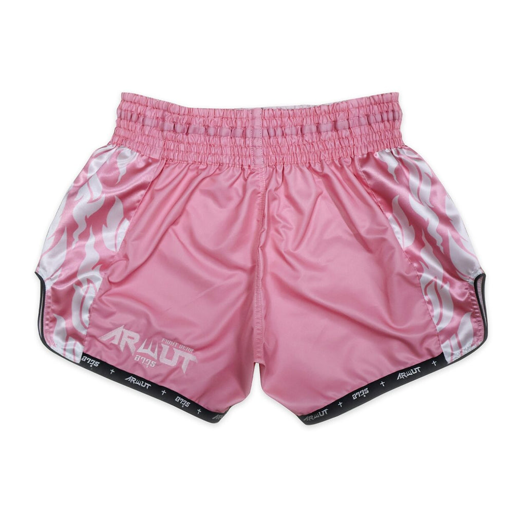 Arwut BS3 boxing shorts The Ascent, kleur Roze, achterkant