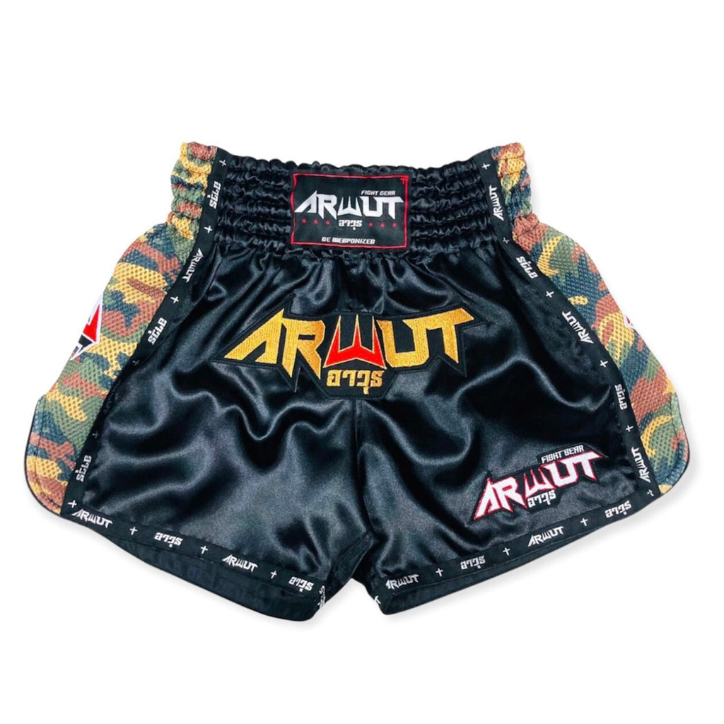 Arwut BS2 boxing shorts, kleur Zwart/Groen