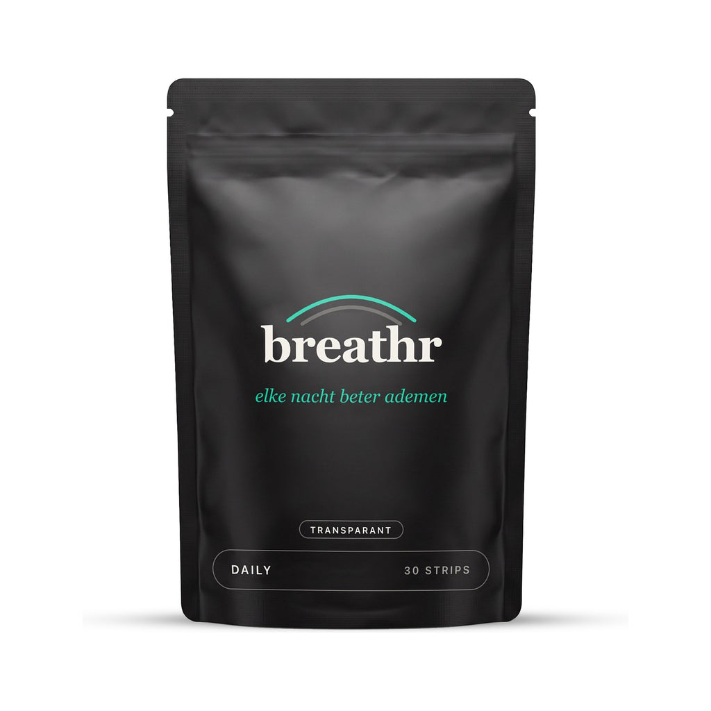 Breathr neusstrips transparant, zakje met 30 strips