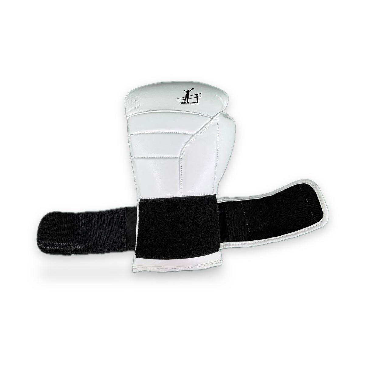 CFG Muay Thai bokshandschoenen, kleur Wit, sluiting open