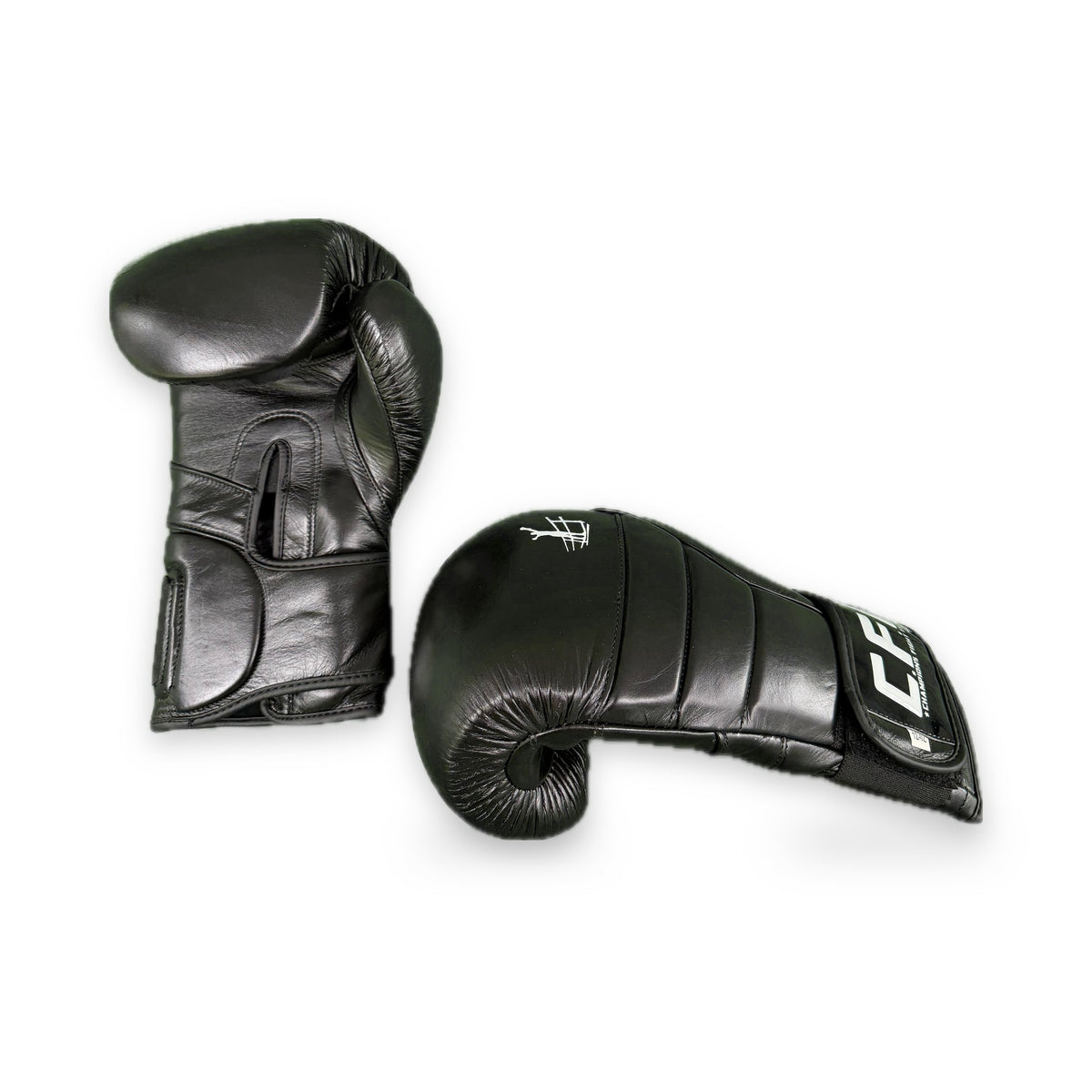 CFG Muay Thai bokshandschoenen, kleur Zwart, zijaanzicht