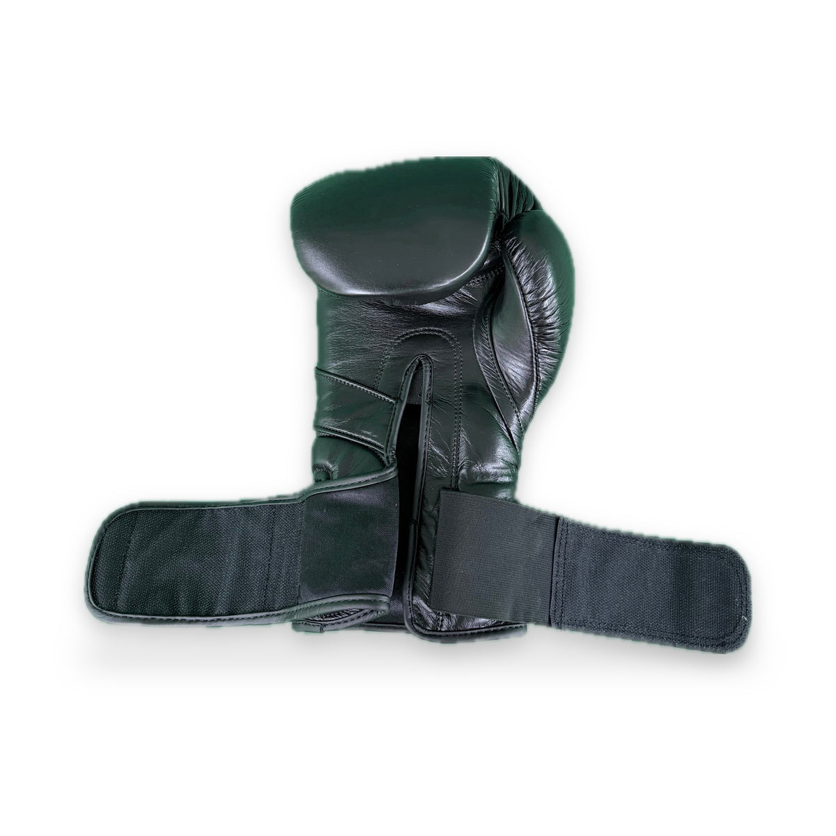 CFG Muay Thai bokshandschoenen, kleur Zwart, binnenkant met sluiting