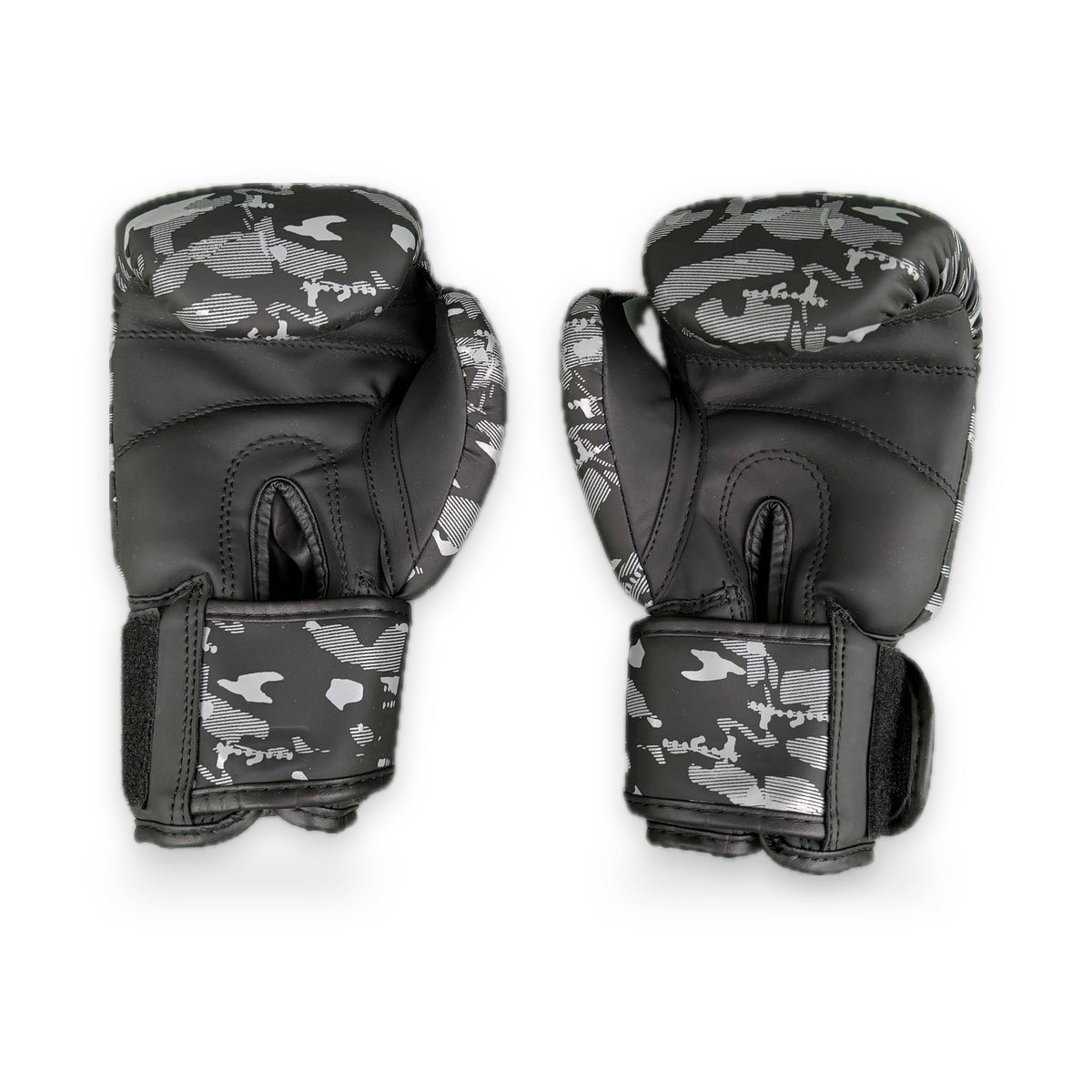 CFG Muay Thai bokshandschoenen kids, kleur Camouflage grijs, binnenkant