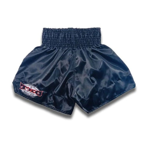 Arwut Muay Thai BS1 Boxing shorts zwart/goud, achterkant